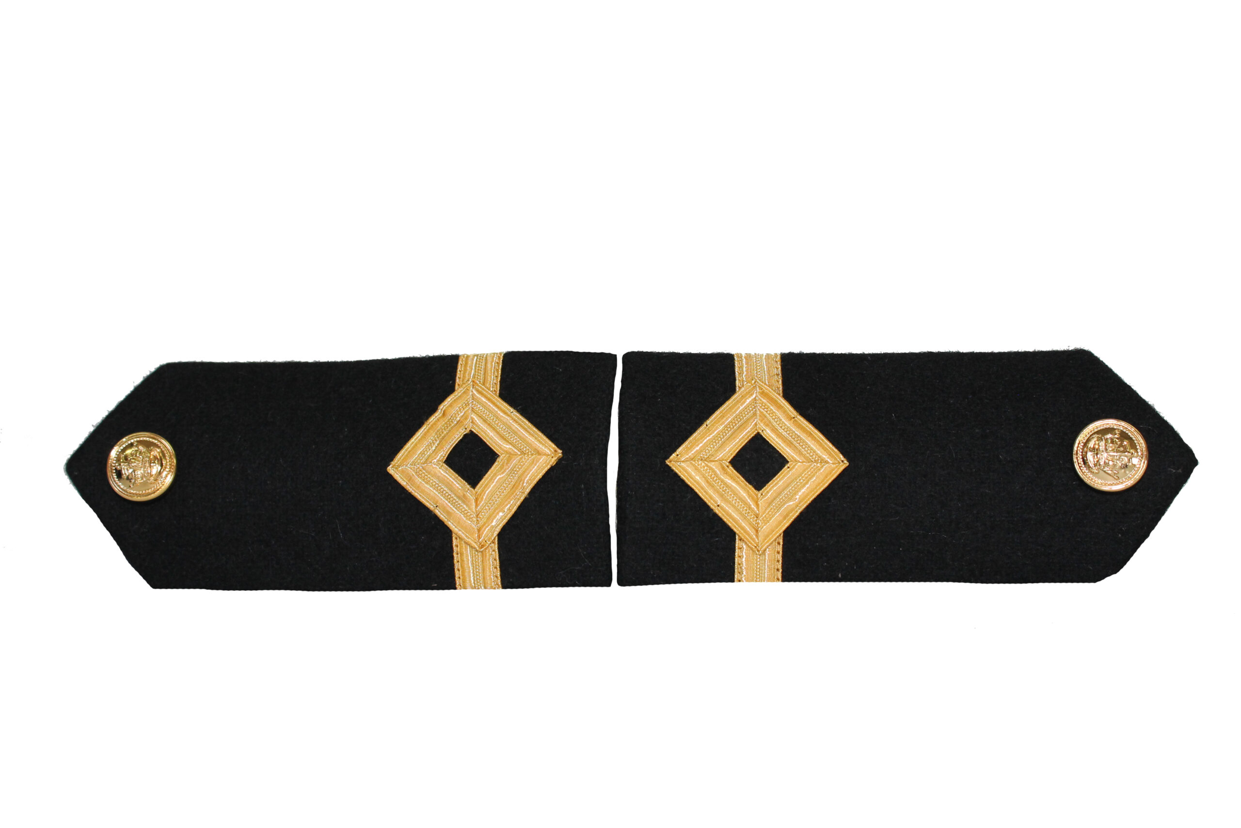 3rd Officer Merchant Navy Diamond Shoulder Board 3/8 Braid - Image 3