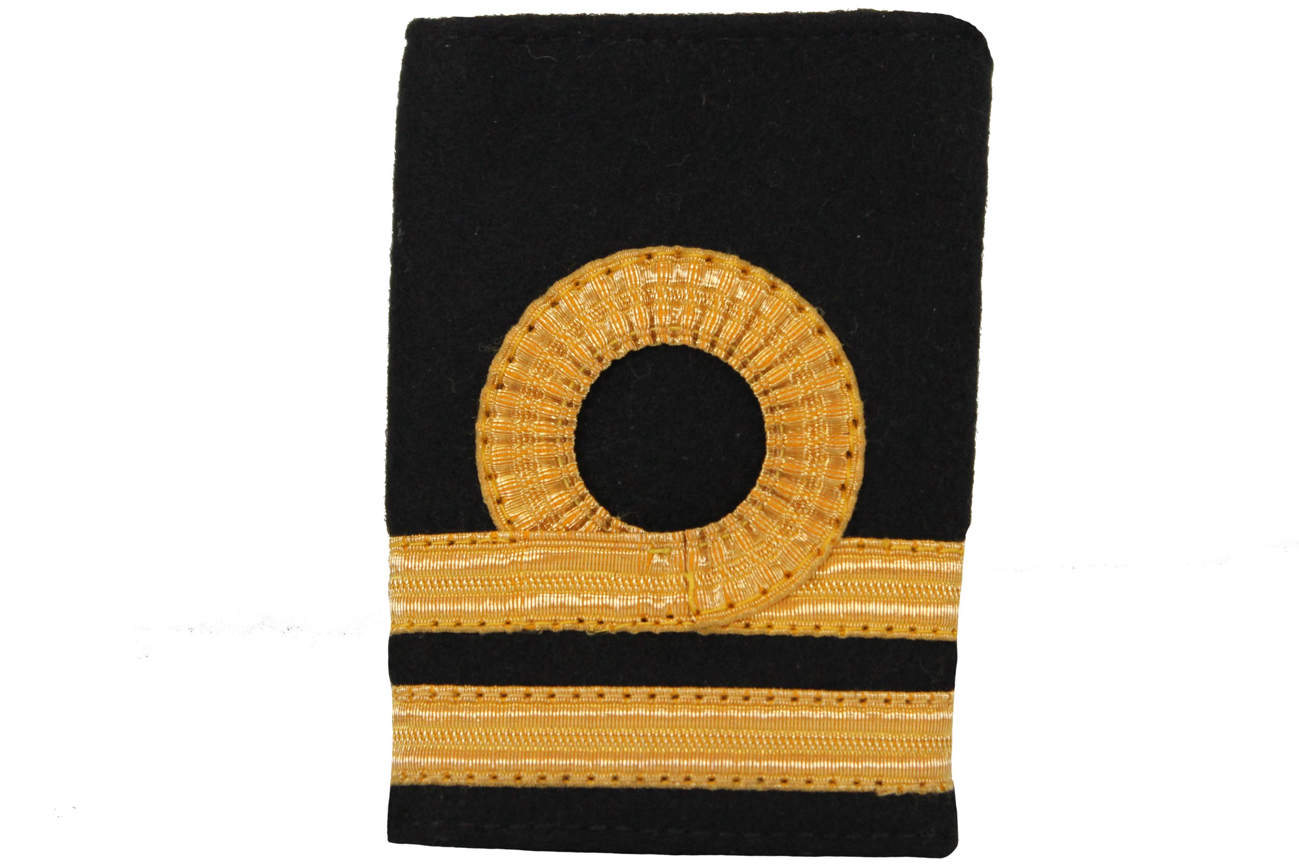 2nd Officer Epaulette Curl 2 Rows 3/8 Braid