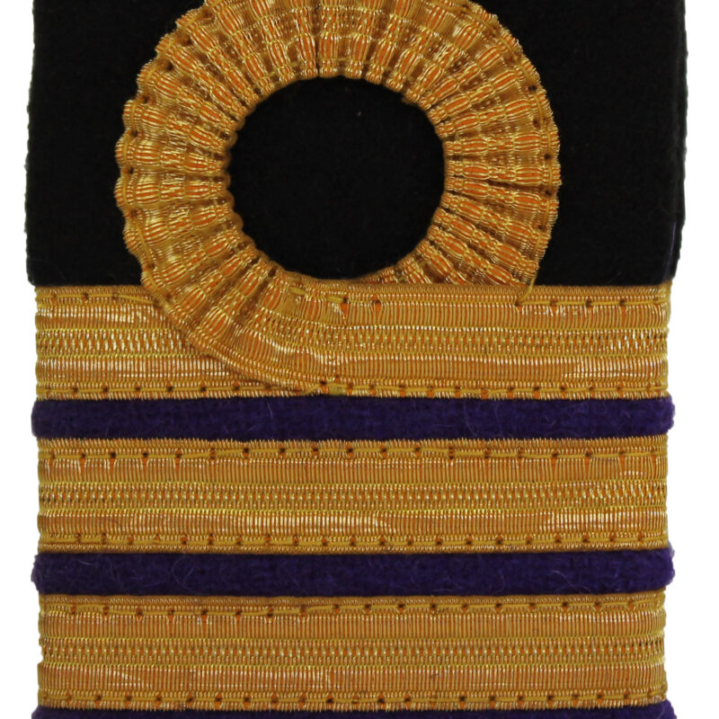 Chief Engineer Epaulette Curl 4 Rows 3/8 Braid and MN Purple