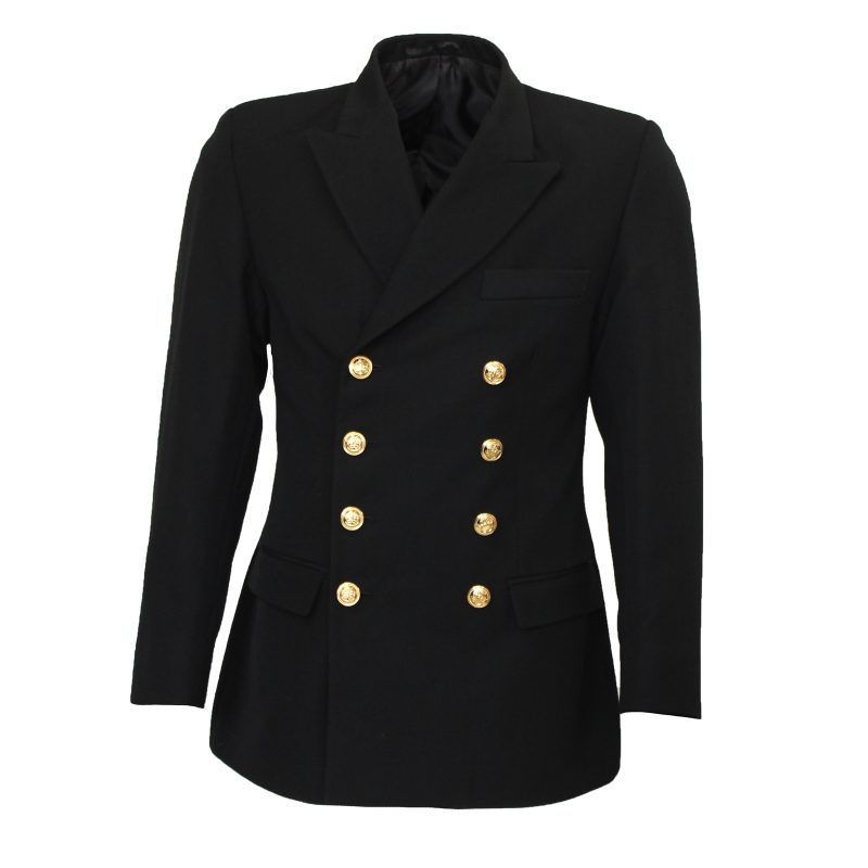 Ladies Barathea Poly/Wool 8 Button Reefer Jacket