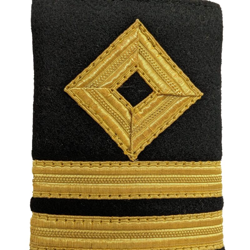 Second Officer Diamond Above 2 Rows 3/8th Epaulettes