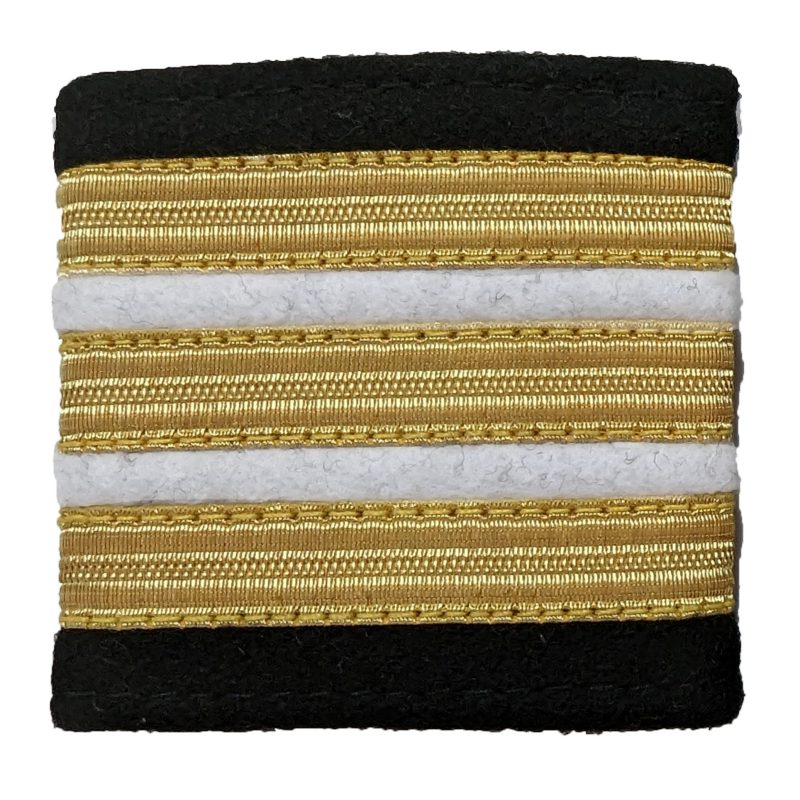 3 Row 3/8th Hotel Epaulettes White