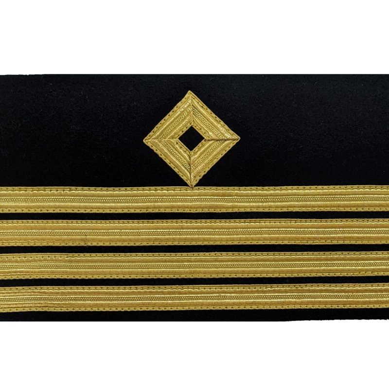 Captain Cuff Diamond Above 3/8th
