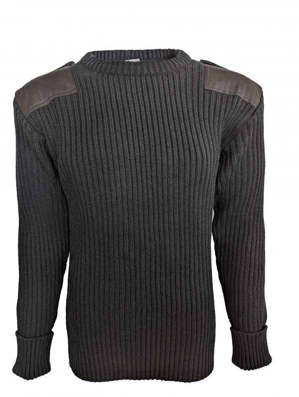 Nato Style Sweater with Patches and Epaulettes Miller Rayner